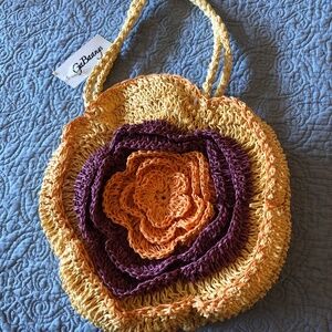 Straw Flower Purse